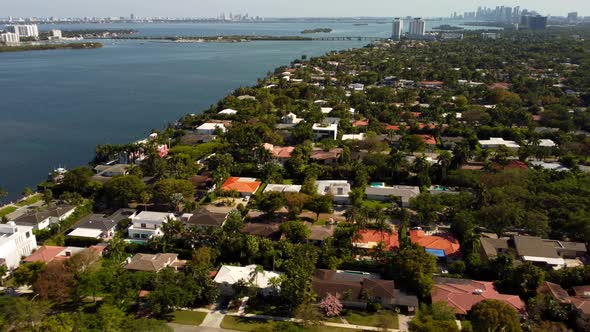 Aerial View Miami Homes In Flood Zone