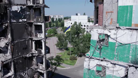 War in Ukraine  Destroyed Building in Borodyanka