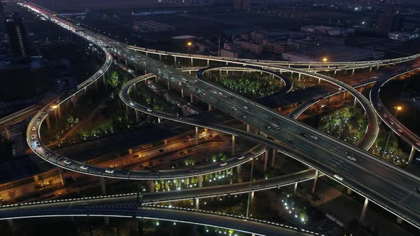 Busy traffic road in city