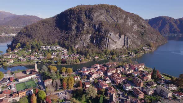 Lavena Ponte Tresa A Town on the Swiss Italy Border On Lake Lugano