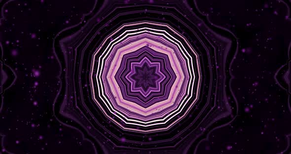 Abstract dark pink background kaleidoscope animation