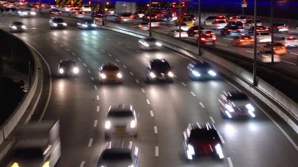 City Road Night Traffic