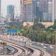 Car traffic close to Asrieli Center in Tel Aviv, Israel - VideoHive Item for Sale