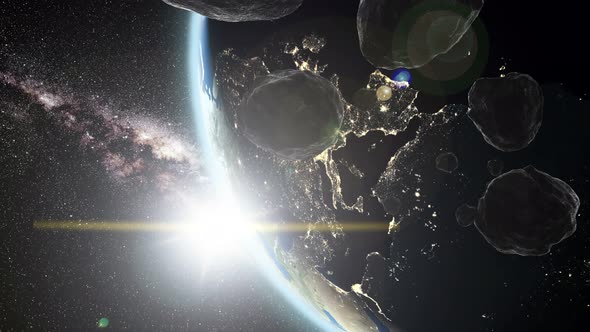 Earth and Asteroids alt