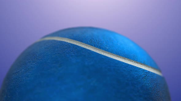 Minimal Tennis Ball Close Sports Background Blue alt