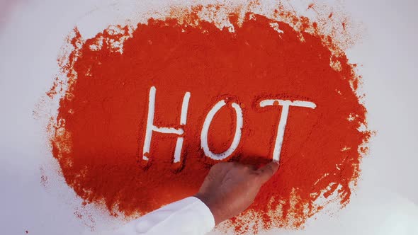Hand Writes On Chilli Hot alt