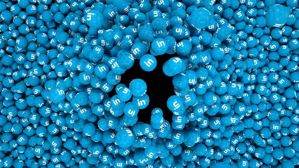 3 D Linkedin Balls Transition alt