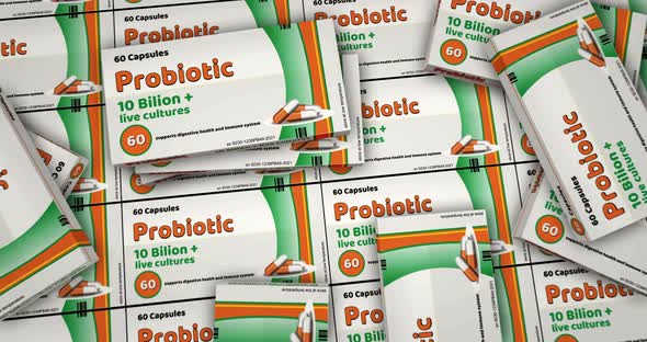 Probiotic medicine in packs distribution