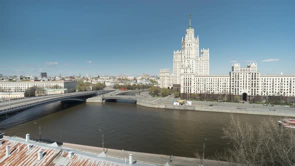 view from the roof of the high-rise on Kotelnicheskaya embankment