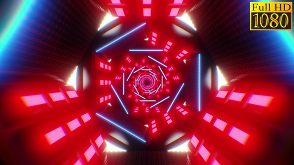 Tunnel Retrowave Vj Loops Pack V4