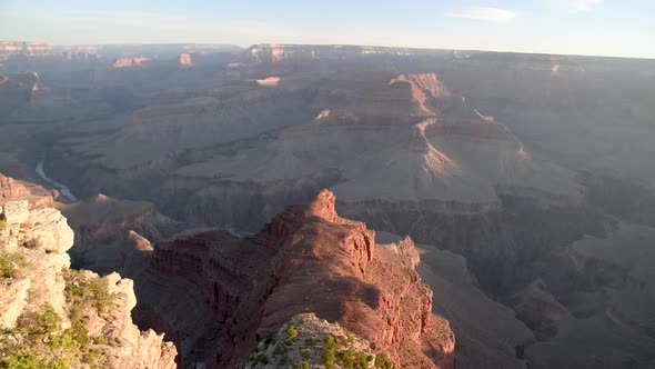 Amazing Aerial View of Grand Canyon at Sunset USA