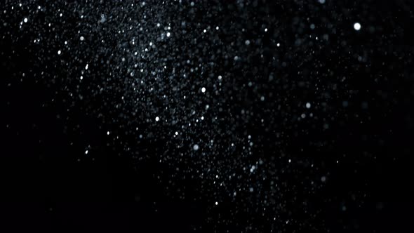 Silver Glitter Background in Super Slow Motion at 1000Fps