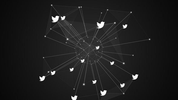 Twitter Network Background Dark alt