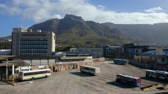 Cape Town City, Road, and Mountainscape 