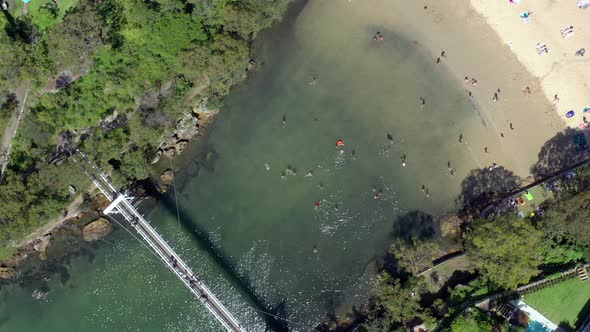 Bird's Eye View of Parsley Bay Beach and Bridge a Secluded Beach