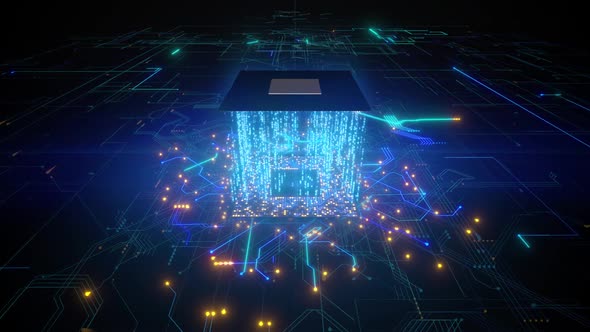 High tech chip over circuit board loop