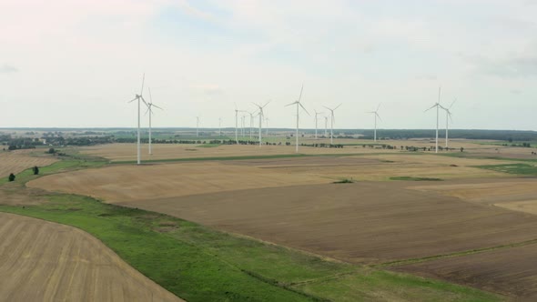 Wind turbines that generate environmentally friendly renewable electricity.