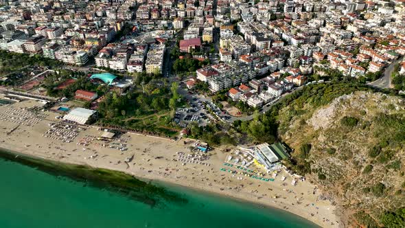 Summer Cleopatra Beach aerial view 4 K