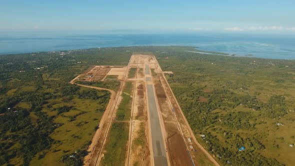 Construction Airport Terminal. Philippines Panglao