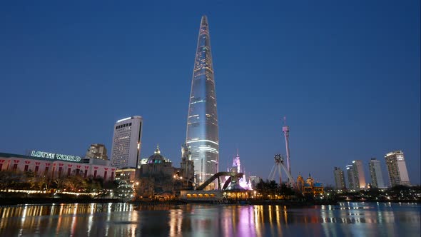 Time lapse of Seoul city in South Korea