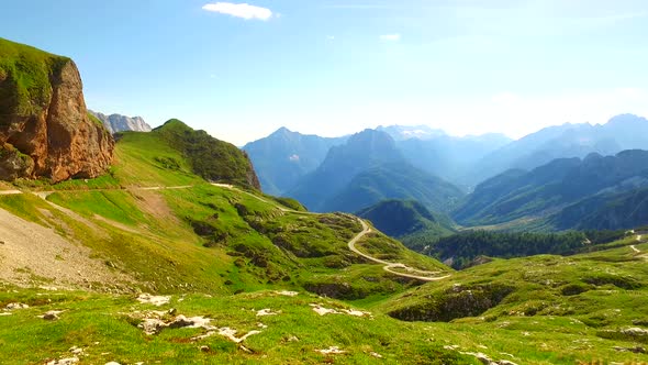 A Path Among Very High Mountains and Valley