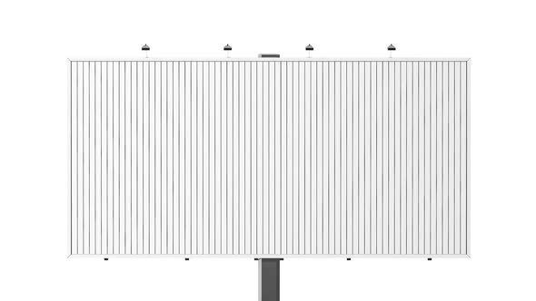 Blank white trivision billboard mockup, looped switch