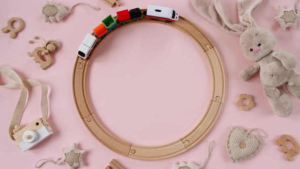 Childish Toy Wooden Railway