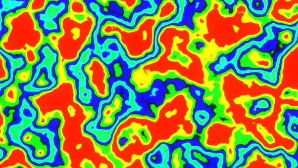 Moving Thermography Pattern Background Loop