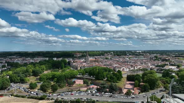 Drone view of Bayonne and the whole valley