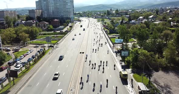 Bike Marathon in the Center of Almaty