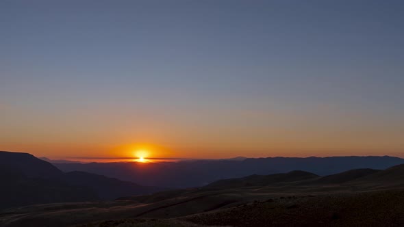 Sunset in Mountains