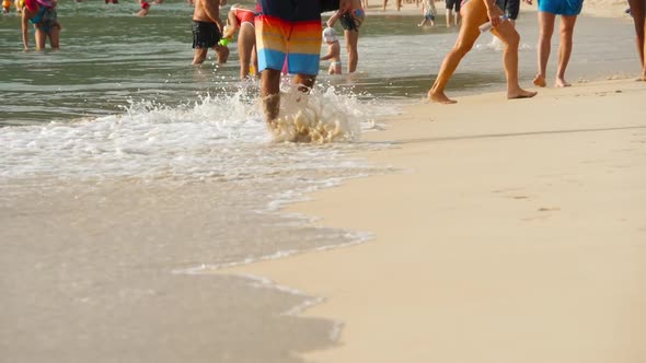 Barefoot Beach Walking