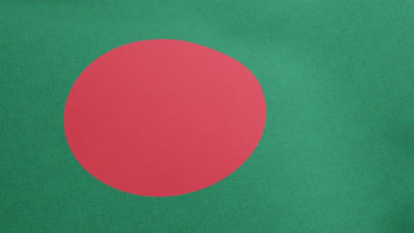 National Flag of Bangladesh Waving Original Size and Colors 3D Render Bangladesh Flag Designed By