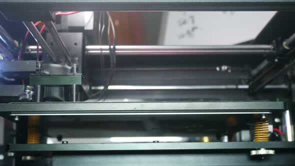 Advanced 3d Printer Prints Plastic Part