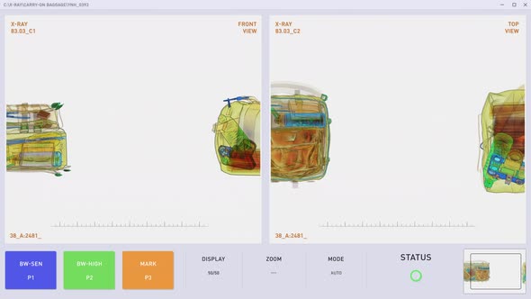 TSA Software Detecting Illegal Alcohol Item Via X-ray Scanning Process alt