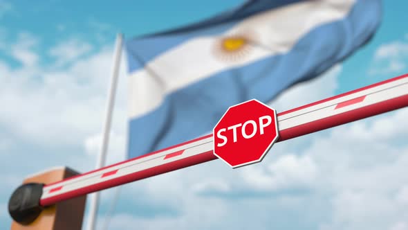 Open Boom Gate at Flag of Argentina alt