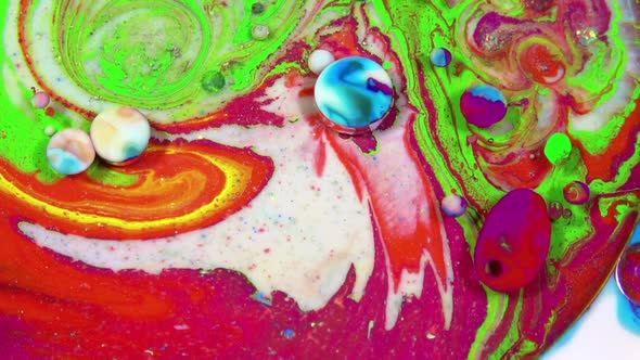 Abstract Vivid Colours  Psychedelic Paint Spreading Texture  alt