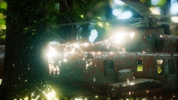 Old Rusted Military Helicopter alt