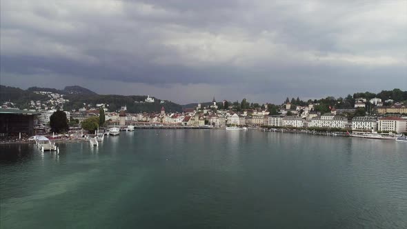 Reuss River and Lucerne City 