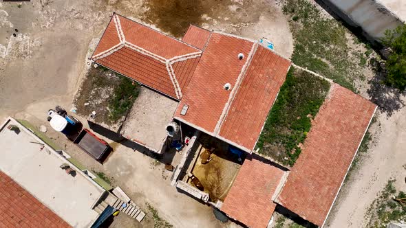 Farm Region Aerial View 4 K Alanya Turkey