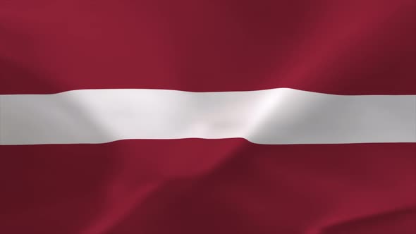 Latvian Waving Flag 4K Moving Wallpaper Background