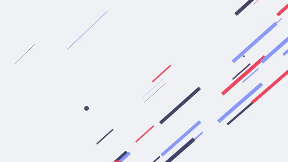 flat Multicolored lines Background Looped Animation