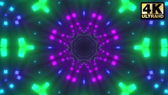 6 Colorful Light Tunnel Vj Pack
