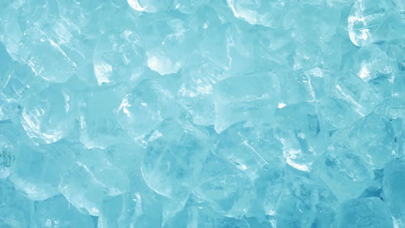 Blue Frozen Ice Cubes