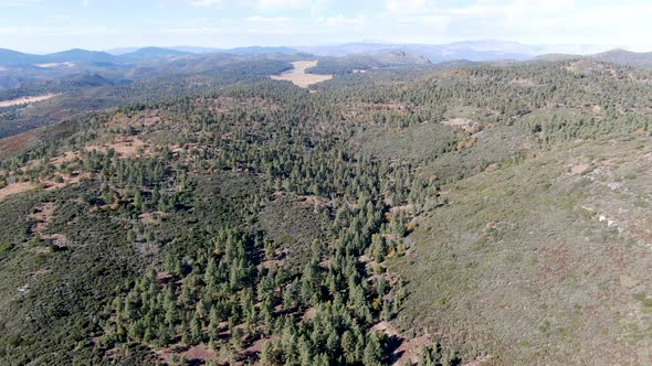 Pine Valley During Dry Fall Season, California