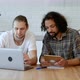 Two Young Male Freelancers Are Working At Home on an Online Project - VideoHive Item for Sale