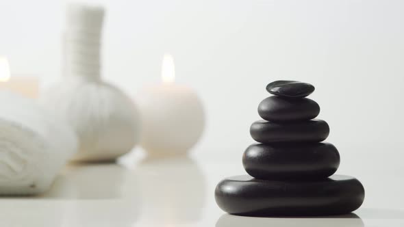 Spa background. Massage, oriental therapy, wellbeing and meditation concept.