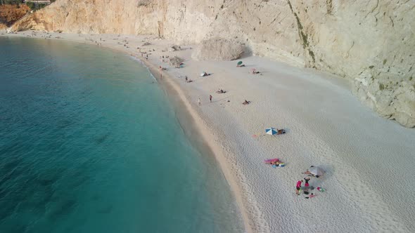 Aerial View of Porto Katsiki Beach