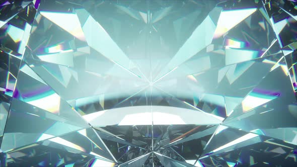 Beautiful Slowly Rotating Diamond