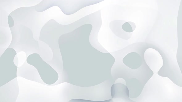 White smooth glossy abstract elegant liquid animation background.